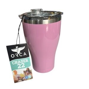 Orca Chaser 22 oz stainless steel pink tumbler